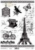 Papel de scrapbooking vintage, Torre Eiffel, bicicleta, carta vieja, pájaro, mariposa*Scrapbooking-Papier der Weinlese, Eiffelturm, Fahrrad, alter Buchstabe, Vogel, Schmetterling*Винтажная бумага для скрапбукинга, Эйфелева башня, велосипед, старое письмо,